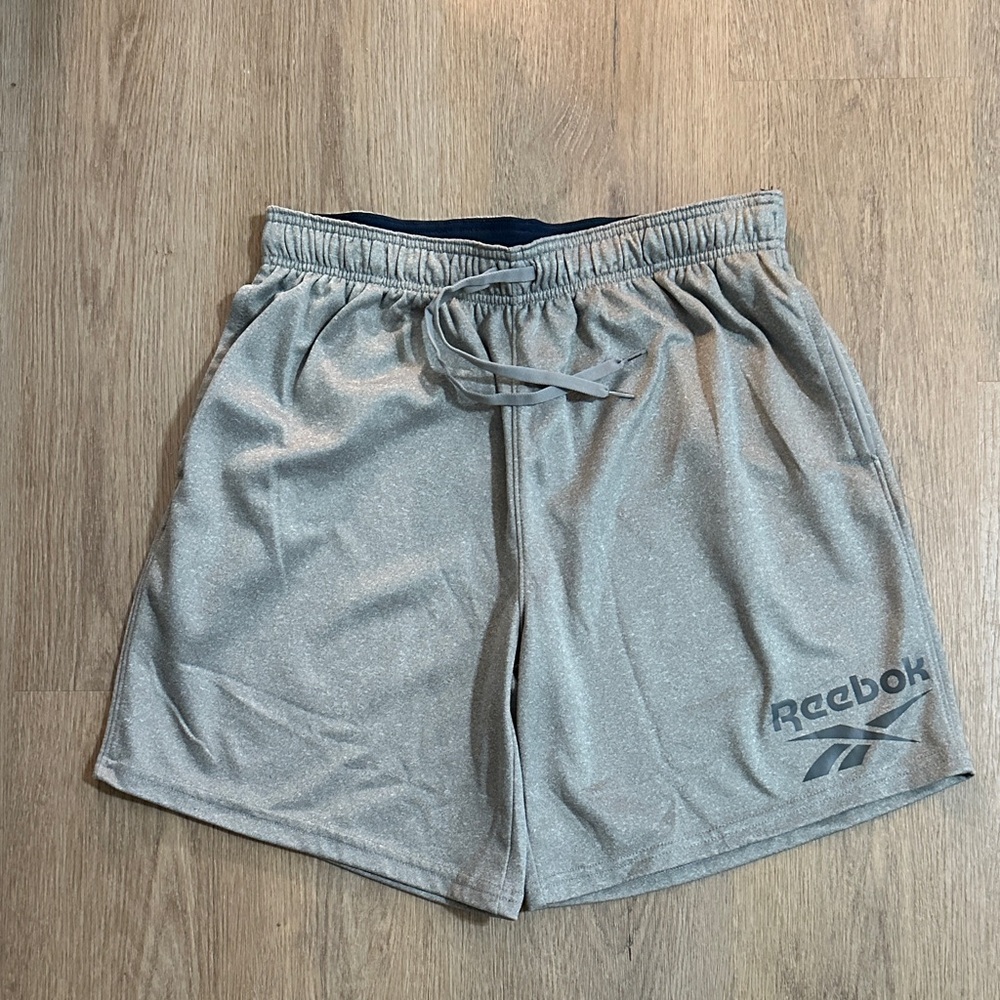 Reebok Men's Heather Gray Athletic Shorts